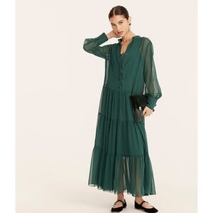 26. J. Crew Collection tiered silk-chiffon tuxedo dress
